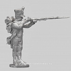 Сборная миниатюра из металла Фузилёр, стрелок 1-й линии, в кивере. Франция, 1807-1812 гг, 28 мм, Аванпост