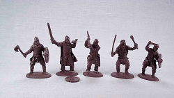 Солдатики из пластика Викинги (коричневый цвет), 1:32 Хобби Бункер