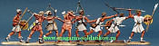 Миниатюра из металла Легкие греческие воины. Пелопоннесская война.431-404 г до н.э., 30 мм, Berliner Zinnfiguren - фото