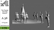 Парад, Знаменная группа, 1:72, Alex miniatures - фото