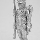 Сборная миниатюра из металла Сержант линейной пехоты в кивере. Франция, 1806-1812 гг, 28 мм, Аванпост