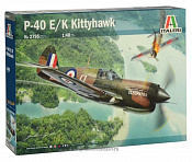Сборная модель из пластика ИТ Самолет P-40 E/K Kittyhawk (1/48) Italeri - фото