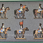 Миниатюра в росписи Смоленский полк/ драгуны на параде Армия Петра I, XVIII век, 1:32