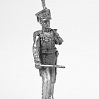 Миниатюра из олова 439 РТ Обер-офицер лейб гвардии Литовского полка 1812 г.. 54 мм, Ратник