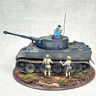Диорама с моделью Tiger I + 4 фигуры(1:35) Магазин Солдатики