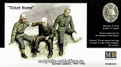 Сборные фигуры из пластика MB 3552 “Билет домой”, Немецкие солдаты, 1941-1943 г. (1/35) Master Box - фото