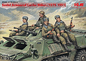 Сборные фигуры из пластика Советские десантники на бронетехнике (1979-1991), (1/35) ICM - фото