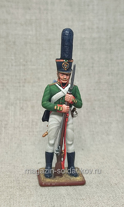 Русский гвардеец 1805, 54 мм в росписи (314-050) (314-050)