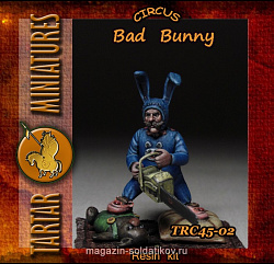 Сборная миниатюра из смолы Bad Bunny 45 mm Tartar Miniatures