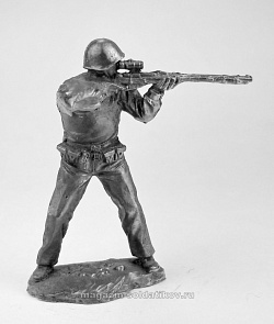 Миниатюра из олова 5120 СП Краснофлотец РККФ 1940-43 гг., 54 мм, Солдатики Публия