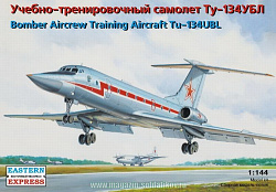 Сборная модель из пластика Пассажирский авиалайнер Ту-134УБЛ (1/144) Восточный экспресс
