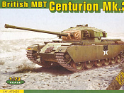 Сборная модель из пластика Британский ОБТ Centurion Mk.3 (Корейская война) АСЕ (1/72) - фото