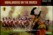 Солдатики из пластика Highlanders on the March (1/72) Strelets - фото