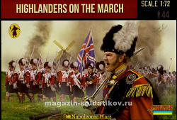 Солдатики из пластика Highlanders on the March (1/72) Strelets