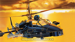 Сборная модель из пластика ИТ Вертолет Камов Ка-52 (1/72) Italeri