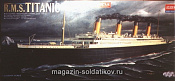 Сборная модель из пластика Корабль «Титаник» 1:600 Академия - фото