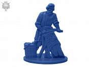 Солдатики из пластика Кожемяка (цвет - синий), Воины и битвы - фото