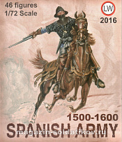 Солдатики из пластика LW 2016 Spanish Army 1500-1600, 1:72, LW - фото