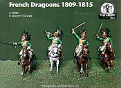 Солдатики из пластика АР 091 Французские драгуны 1809-1815 гг., (1:32), Waterloo - фото