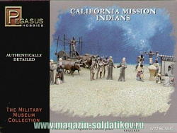 Солдатики из пластика Калифорнийские миссионеры и индейцы, 1:72, Pegasus
