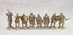 Фигурки из бронзы Русичи (набор 8 шт) 35 мм, Unica