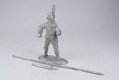Сборная миниатюра из металла Швейцарец - пикинер в полудоспехе и шляпе, I-я половина 16 в. (54мм), Три богатыря - фото