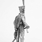 Миниатюра из олова 442 РТ Рядовой Московского гусарского графа Салтыкова полка 1812 г. 54 мм, Ратник