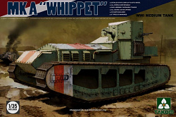 Сборная модель из пластика Средний танк Mk A Whippet ПМВ 1/35 Takom