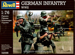 Солдатики из пластика RV 02598 Немецка пехота, 2-ая МВ (1:76), Revell