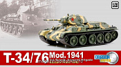 Масштабная модель в сборе и окраске Д Танк Т-34/76 MOD.1-я гвард.танк.бригада (1/72) Dragon - фото