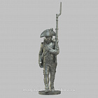 Сборная миниатюра из металла Фузилер в шляпе, идущий, Франция 1800-1806 гг, 28 мм, Аванпост