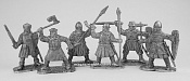 Солдатики из металла Пешие кнехты-крестоносцы, XIII век, 40 мм, Три богатыря - фото