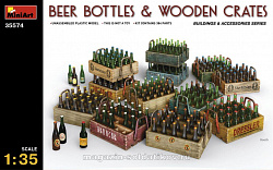 Сборная модель из пластика Пивные бутылки с ящиками MiniArt (1/35)