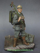 Сборная миниатюра из смолы Германский огнеметчик гвардейской инженерной роты, Верден, лето 1915г. 1:16, Citadel Models - фото