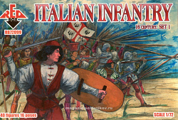 Солдатики из пластика Итальянская пехота, XVI век. Набор №1 (1:72) Red Box