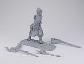 Сборная миниатюра из смолы Пеший стрелец с бердышем (стоя) XVII в. (54мм), Три богатыря - фото