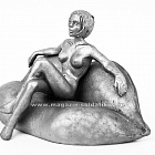 Миниатюра из олова 547 РТ Девушка на кресле, 54 мм, Ратник