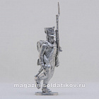 Сборная миниатюра из металла Мушкетер, идущий 1808-1812 гг, 28 мм, Аванпост