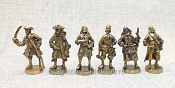 Фигурки из бронзы Пираты (набор 6 шт) 40 мм, Unica - фото