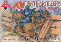 Солдатики из пластика Гусситская Артиллерия 15 век (1/72) Red Box