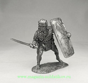 Миниатюра из металла Тяжеловооруженный пехотинец, Х Сокрушительный легион. I-II в н.э., 54 мм, Солдатики Публия - фото