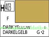 Краска художественная 10 мл. тёмно-жёлтая, матовая, Mr. Hobby. Краски, химия, инструменты - фото