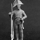 Сборная миниатюра из металла Прусский мушкетер, 1800-07, 54 мм, Chronos miniatures