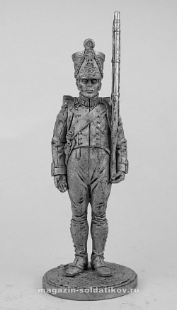 Миниатюра из олова Фузилер 61-го линейного полка. Франция, 1812-1814 гг. EK Castings