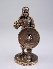 Миниатюра из бронзы 101 04 Варяжский дружинник (бронза), 40 мм, Солдатики Seta - фото