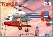 Сборная модель из пластика Kамов Ka-26 Советский грузовой вертолет Amodel (1/72) - фото