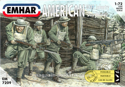 Солдатики из пластика EM 7209 American Infantry, 1:72, Emhar