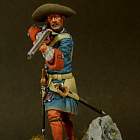 Сборная миниатюра из металла Фузелер лейб-гвардии 1704-09 гг 54 мм, Chronos miniatures