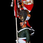 Сборная миниатюра из металла Прапорщик лейб-гвардии 1804 г, 1:30, Оловянный парад