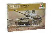 Сборная модель из пластика ИТ Танк T-55 IRAQI ARMY - GULF WAR 25th ANNIVERSARY (1/35) Italeri - фото